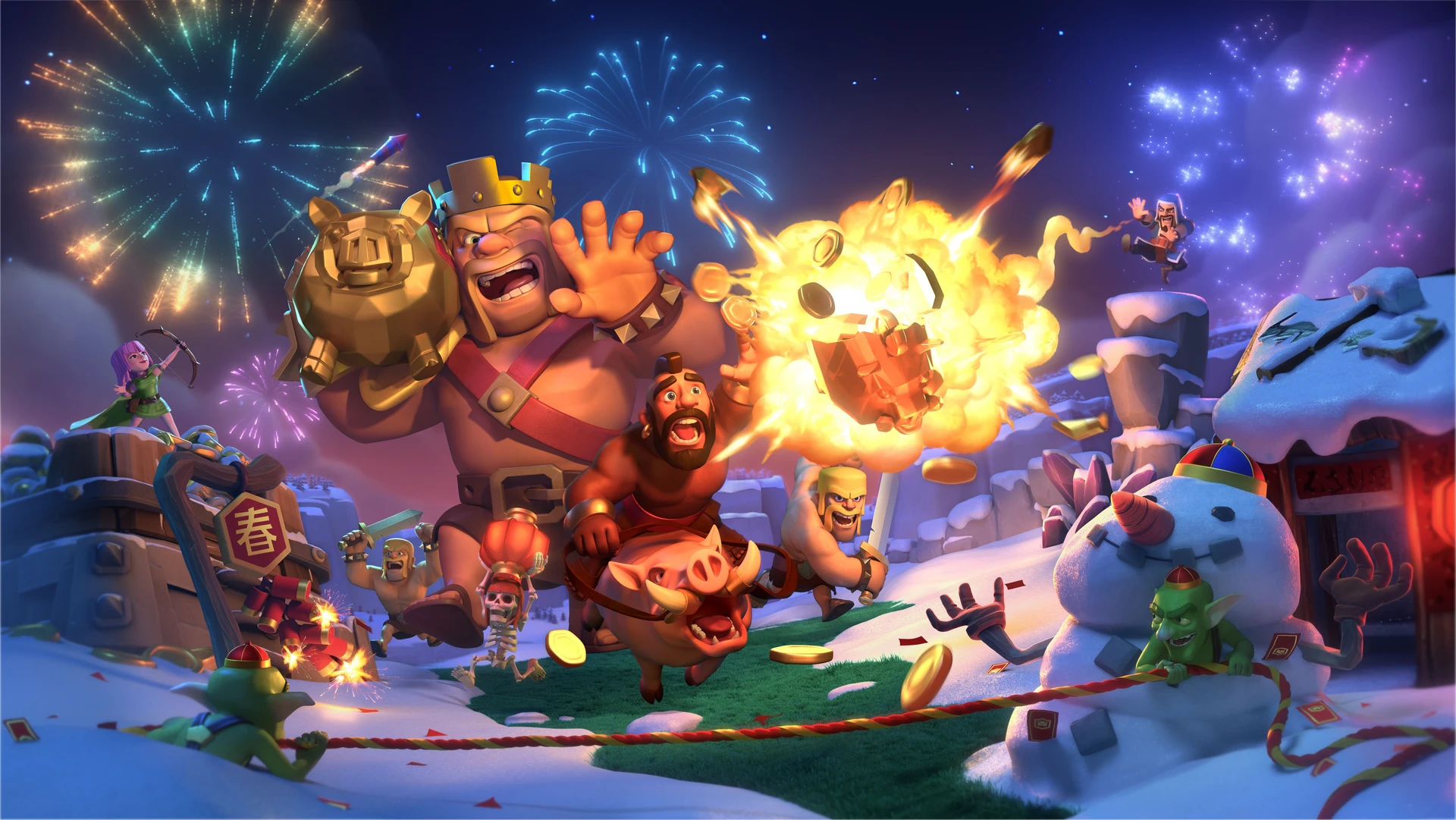Clash of clans banner artwork