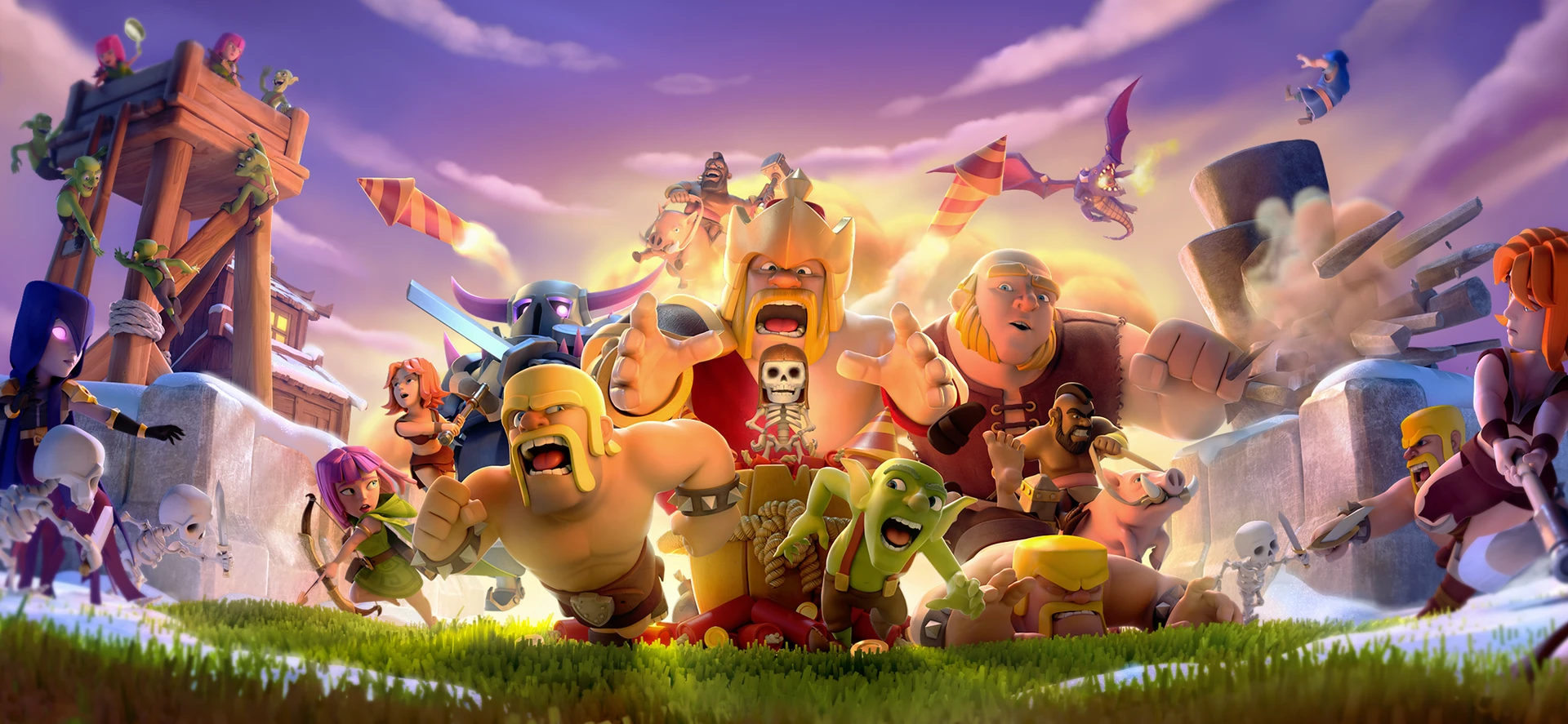 Clash of clans banner artwork