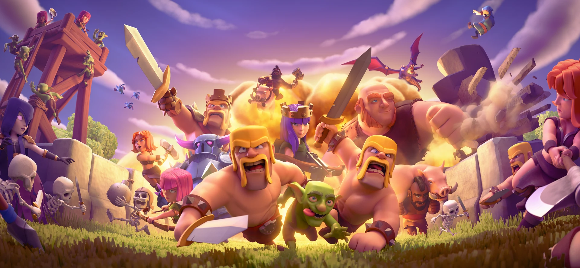 Clash of clans banner artwork