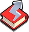 Red book with up arrow